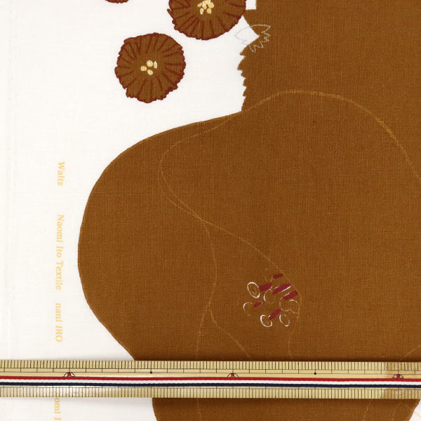 【数量5起】 織物 "naniIRO 2022棉麻板材織物 Walz Nostalgua music EGX-11200-1D" KOKKA