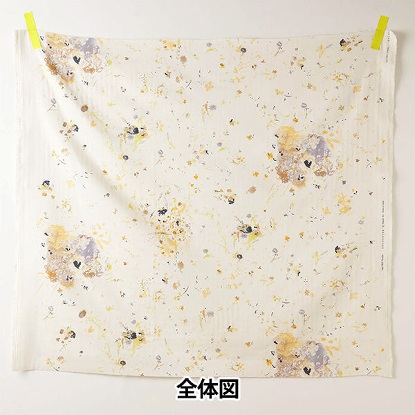 【数量5から】 生地 『ナニイロ オーガニックWガーゼ ENCOUNTER EGX-11410-1B』 KOKKA コッカ