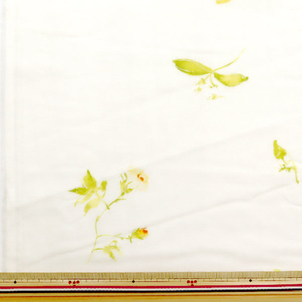 【数量5起】 織物 『雙層紗布(双层纱布)New morningI(新早安I)白色egx -1100 - 1a" KOKKA