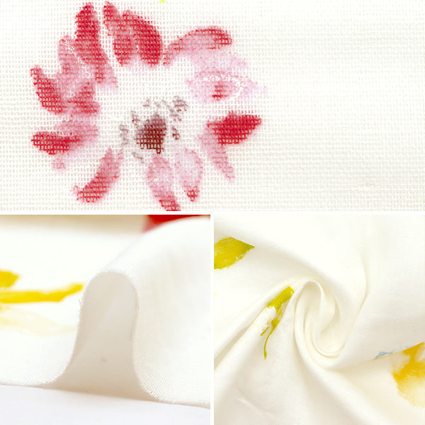 【数量5起】 織物 『雙層紗布(双层纱布)New morningI(新早安I)白色egx -1100 - 1a" KOKKA