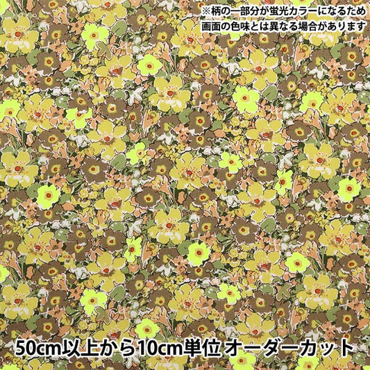 【数量5から】 生地 『LIBERTY ネオンカラー タナローン アーキーネオン DC32680-J23B』 リバティジャパン