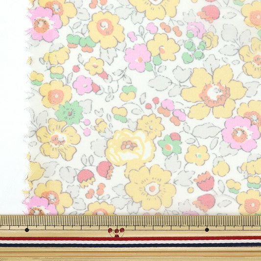 【数量5から】 生地 『リバティ・ファブリックス ポリエステルオーガンジー ベッツィ 3332019-LW』 Liberty Japan リバティジャパン