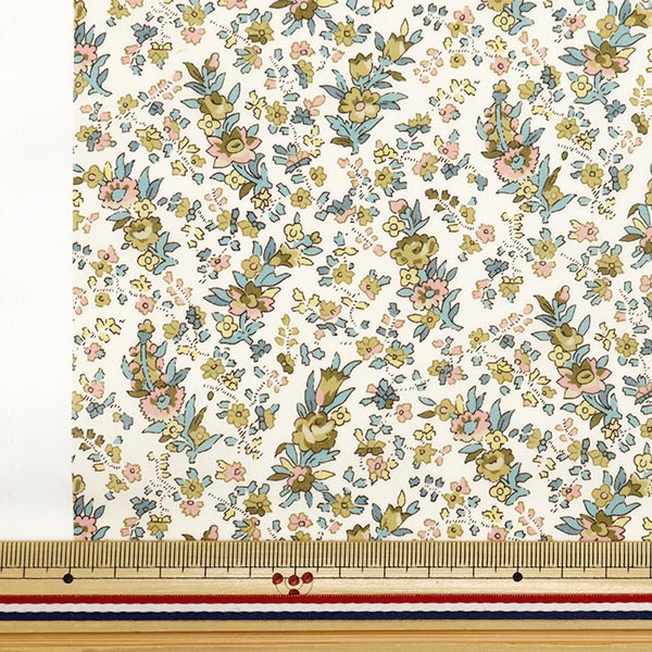 【数量5から】 生地 『リバティ・ファブリックス オーガニック・タナローン クリスタベルローズ 157J915-24BU』 Liberty Japan リバティジャパン