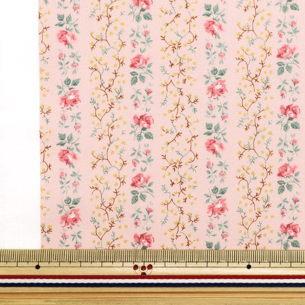 【数量5から】 生地 『リバティ・ファブリックス オーガニック・タナローン イヴィストライプ 157J919-24BU』 Liberty Japan リバティジャパン
