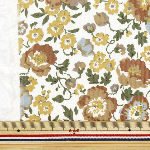 【数量5から】 生地 『リバティ・ファブリックス コーデュロイプリント ポピーポエム 3634204-J24A』 Liberty Japan リバティジャパン
