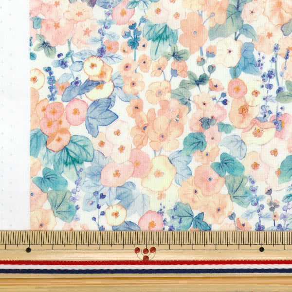 【数量5から】 生地 『リバティ・ファブリックス タナローン ホリーホックス 363J6804-YE』 Liberty Japan リバティジャパン
