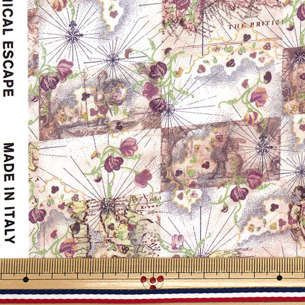【数量5起】 織物 自由fabrix 塔納草坪 蜜月地图363j7413 - 25du" Liberty Japan