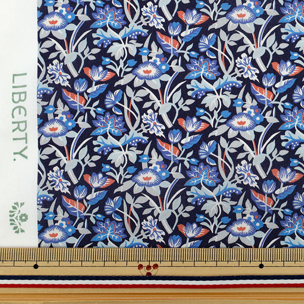 【数量5から】 生地 『リバティ・ファブリックス オーガニック・タナローン エロディ・リリー 157J927-25CU』 Liberty Japan リバティジャパン
