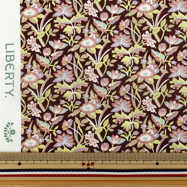 【数量5から】 生地 『リバティ・ファブリックス オーガニック・タナローン エロディ・リリー 157J927-25DU』 Liberty Japan リバティジャパン