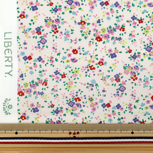 【数量5から】 生地 『リバティ・ファブリックス オーガニック・タナローン サーシャ・ブルームス 157J929-25DU』 Liberty Japan リバティジャパン