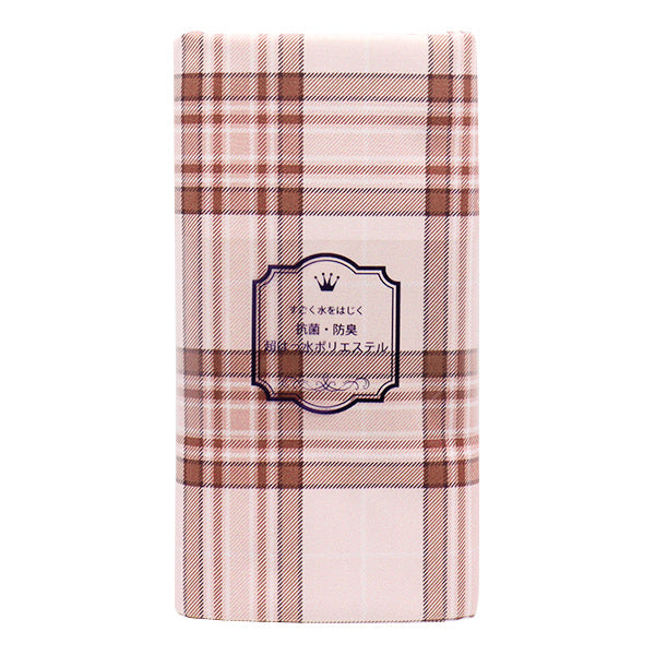 Fabric "Antibacterial, deodorizing, super water-repellent polyester that repels water. Cut Cloth Approx. 135cm x 100cm Check Pink C-HP-SC-CH-PK"