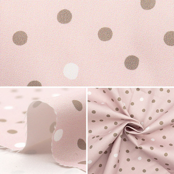 Fabric "Antibacterial, deodorizing, super water-repellent polyester that repels water. Cut Cloth Approx. 135cm x 100cm Dot Pink C-HP-SC-DO-PK"