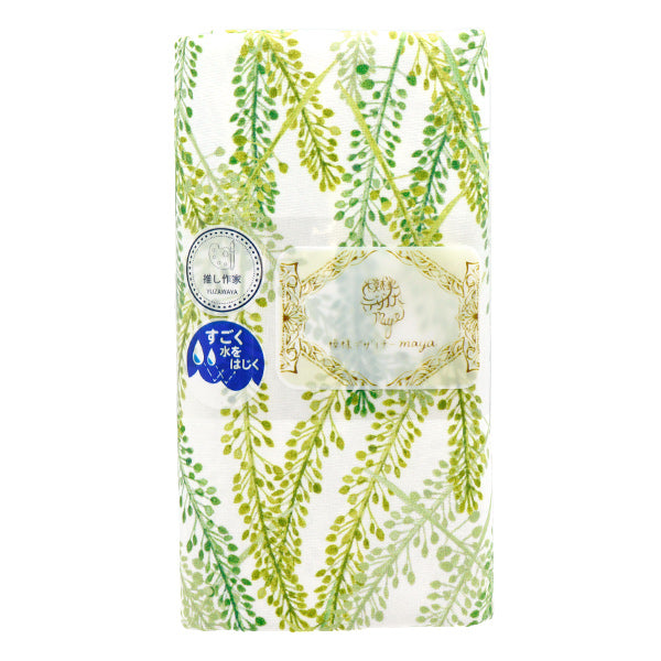 Fabric "Super Water-Repellent Polyester Pattern Designer Maya Series Nazuna Cut Cloth Approx. 135cm x 100cm CINMA-HNAZ-GN"