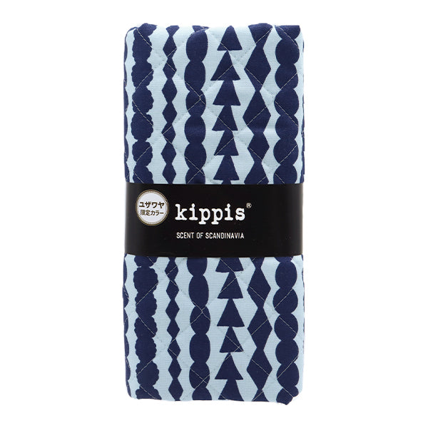 Fabric "kippis OxfordQuilt Cut Cloth Approx. 105 x 50cm Salmiakki Blue CQKPO-19H" 【Yuzawayaoriginal】