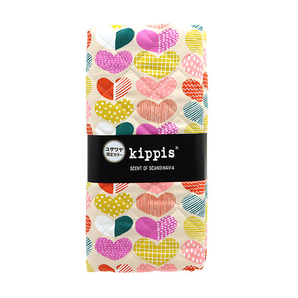 Fabric "kippis OxfordQuilt Cut Cloth Approx. 105 x 50cm Heart Cream CQKPO-17Q" 【Yuzawayaoriginal】