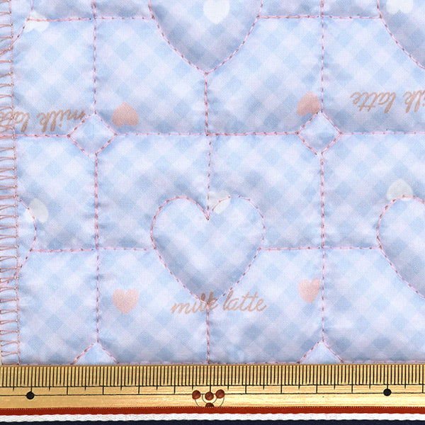 Fabric "Design Quilt" Cut Cloth Approx. 130cm x 50cm Milkrate Heart Box Pink MLDQ-03"