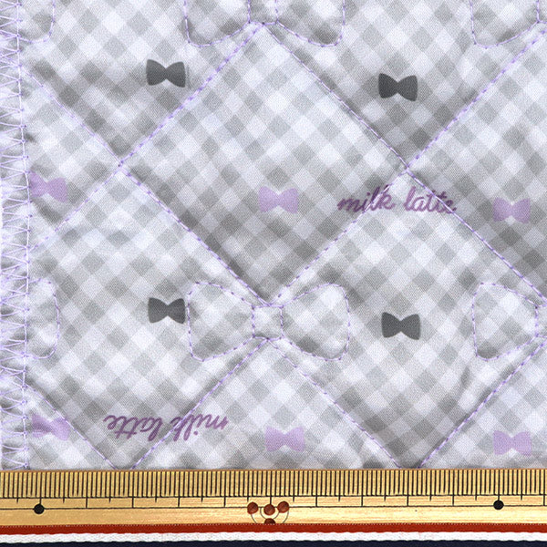 Fabric "Design Quilt" Cut Cloth Approx. 130cm x 50cm Milkrate RibbonDiamond Purple MLDQ-04"