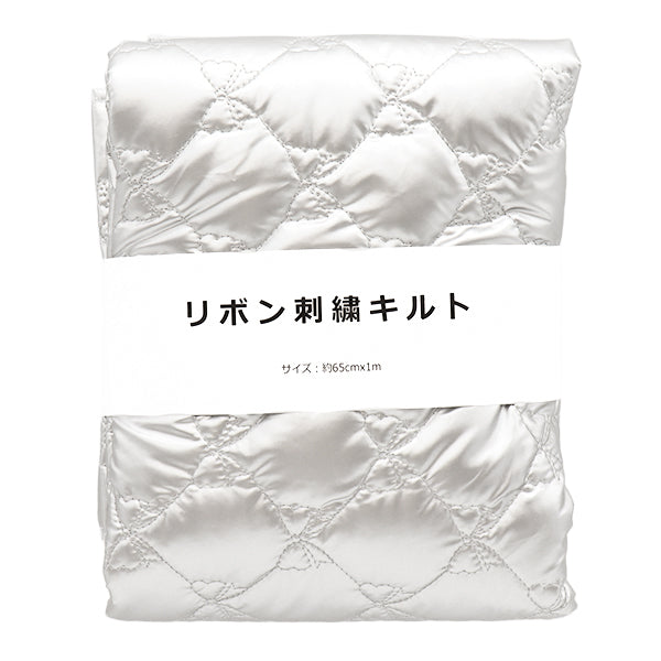织物 “被子”剪布 丝带图案搪瓷样式大约65厘米x 100厘米银C-HS2292-3SI"