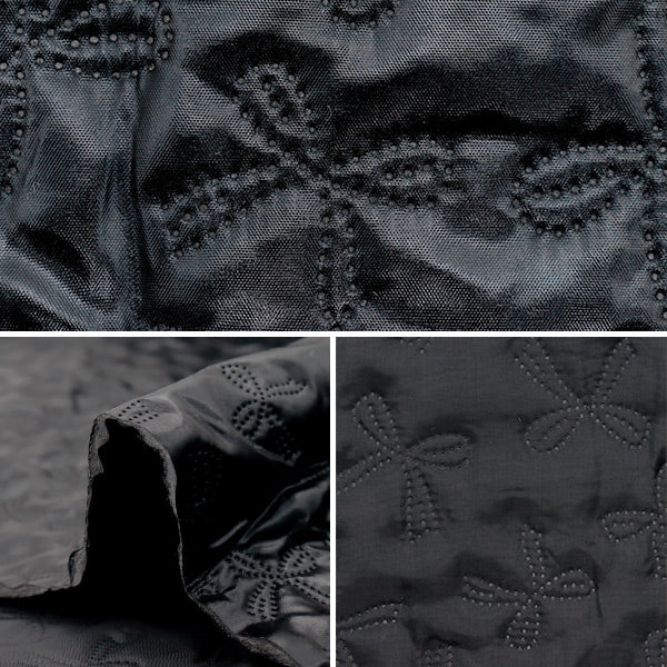 Fabric "Twinkle Quilt" Cut Cloth Approx. 135 x 50cm Ribbon Black C-Q5596-2D"