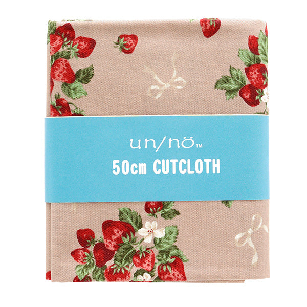 Fabric 『Sheeting UN/NO Cut Cloth Very Berry Approx. 110cm x 50cm Beige C-NN2318-11A"