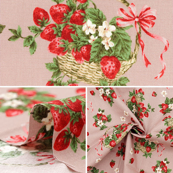 織物 『板材織物 un / no 剪布 Very Berry约110cm×50cm粉红色C-NN2318-12B"
