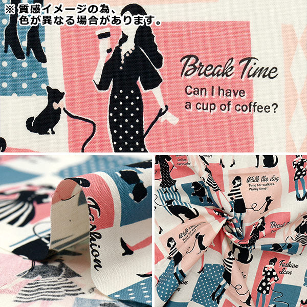 Fabric 『Sheeting UN/NO Cut Cloth Girls Approx. 110cm x 50cm C-NN2313-11D"