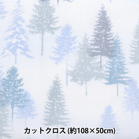 Fabric "Christmas print Cut Cloth Momino Thursday Winter Scenery Approximately 108cm x 50cm Saxophone C-DX10449L-A "