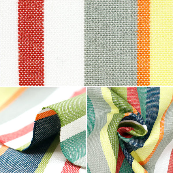 Fabric 『Fabric Wrinkle Yarn dye stripes Cut Cloth Approx. 110cm x 50cm C-KRTC-ST160"