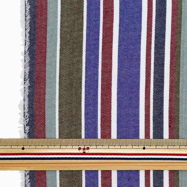 Fabric 『Fabric Wrinkle Yarn dye stripes Cut Cloth Approx. 110cm x 50cm C-KRTC-ST161"