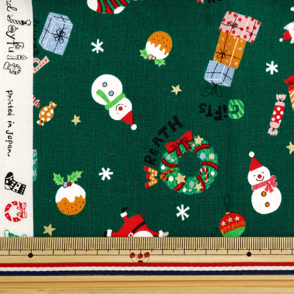 生地 『クリスマスプリント カットクロス サンタ 約108cm×50cm C-SO-57800-1B』