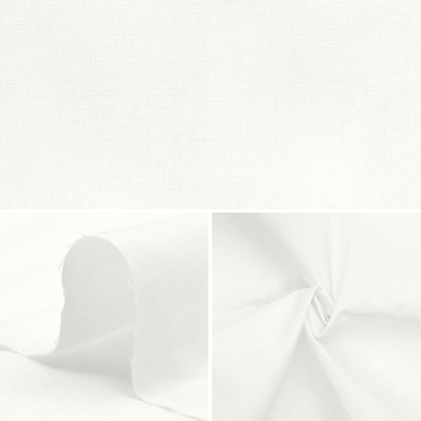 生地 『しわになりにくいブロード 3mカットクロス 約110cm×3m ホワイト MT115-01WH』