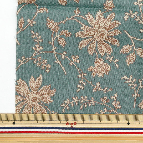 生地 『パッチワーク カットクロス 約33cm×50cm マルグリット ブルーグリーン C-DG10651S-G』