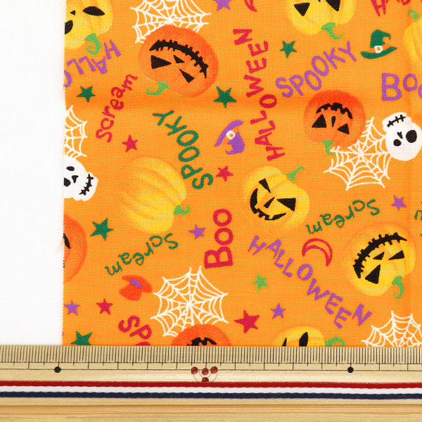 Fabric 『Quilting Cut Cloth Approximately 33cm x 50cm pumpkin orange C-7112-1A "
