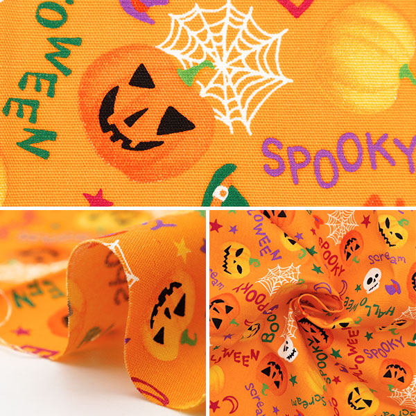 Fabric 『Quilting Cut Cloth Approximately 33cm x 50cm pumpkin orange C-7112-1A "
