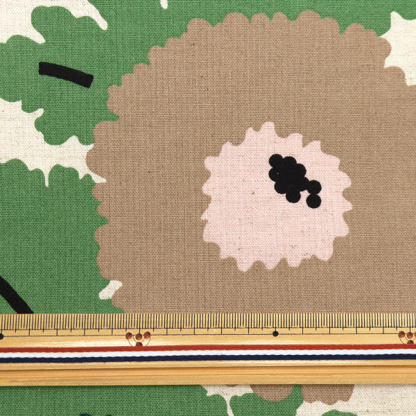 【数量5から】 生地 『う早この布 綿麻キャンバス ネーブル アイボリー地 UP5933-C』 COTTON KOBAYASHI コットンこばやし 小林繊維