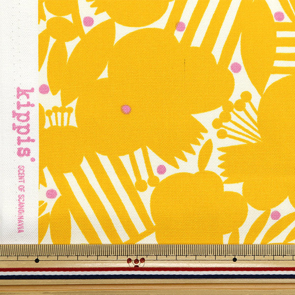Fabric "KIPPIS Oxford Cut Cloth Approximately 108 x 50cm Garden Party Yellow KPOK-82A"