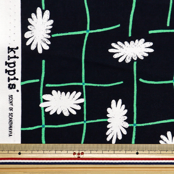 生地 『kippis (キッピス) シーチング カットクロス 約106×50cm ガーデンフェンス ブラック KPSK-86C』