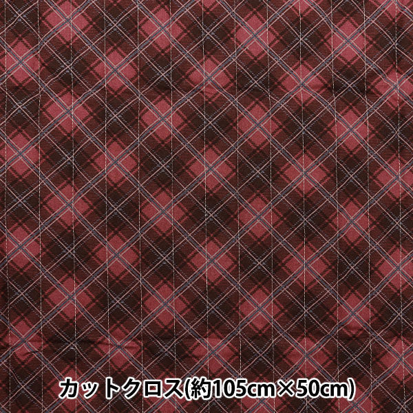 Fabric "Milkratte" SheetingQuiltCut Cloth Check Red CQMLJS-17A"
