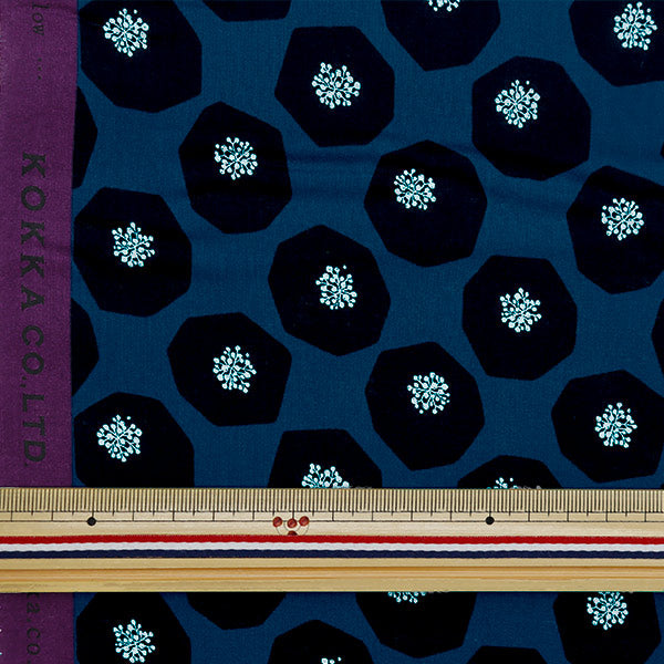 【数量5から】 生地 『echino(エチノ) ローン Mellow ブルー EKX98070-70C』 KOKKA コッカ