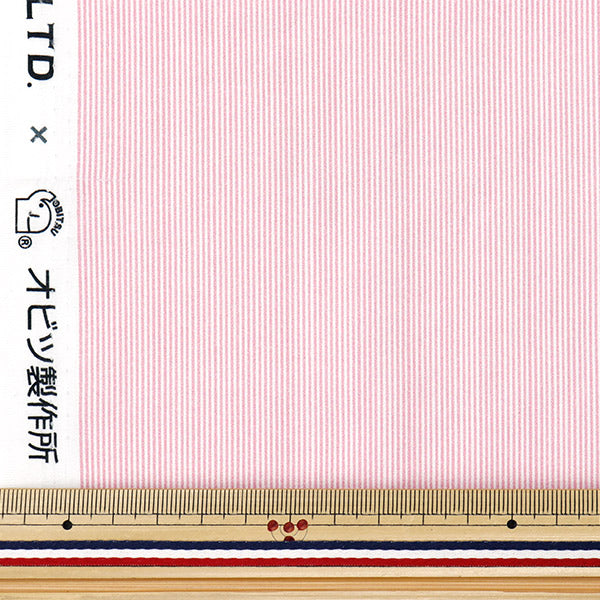 【数量5起】 織物 『草坪布 小衣柜条纹A号色yka -3110 - 1a" KOKKA