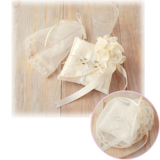 Handicraft kit "Hamanaka Mokkoukouku Ring Pillow H431-136" Hamanaka