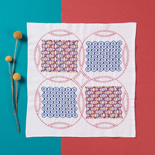 刺绣套件“ kuri-sashimi套件大麻叶和金钱刺SK-350” Olympus