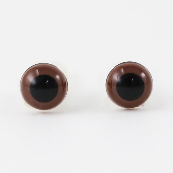 手工艺品零件“ Amigurumi Eye Crystal Eye 6mm Brown” Hamanaka