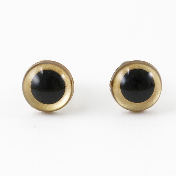 手工艺品零件“ Amigurumi Eye Crystal Eye 9mm Gold” Hamanaka