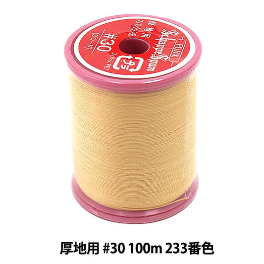 缝纫机线 “ Shappespan厚地面#30 100m 233号” Fujix Fujix