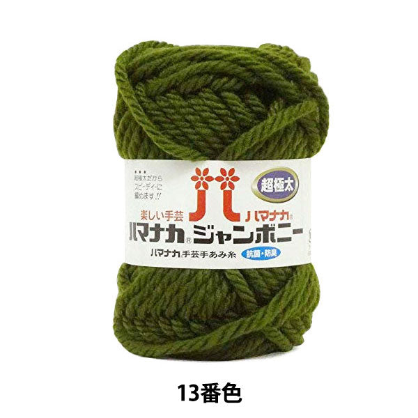 纱线 “ Hamanaka Jumbony Super Fight厚13颜色” Hamanaka