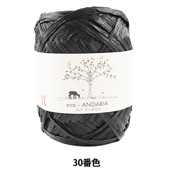 工艺纱线 “ Ecoandariya 030(黑色)吟游诗” Hamanaka