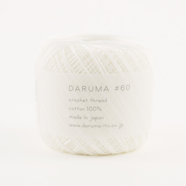 钩编线 “ Daruma#60 No. 1颜色” Daruma DARUMA 横田