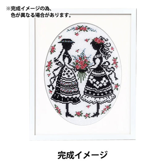 刺绣套件“十字缝刺绣套件Ono,Megumi Redhead故事7455(Ann and Diana)” Olympus