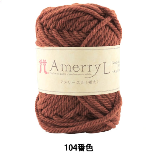秋冬紗線 “ Amerry L(Ameryel)(極厚)104顏色” Hamanaka